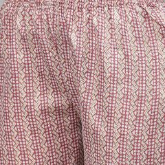 Stylum Women's Printed Cotton Blend Kurta Pant Dupatta Set (COLINMAUVE)