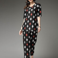 Ikat Print Cotton Co-Ords Set