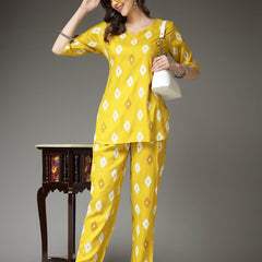Ikat Print Rayon Co-Ords Set
