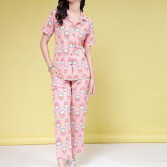 Stylum Women's Printed Cotton Co-Ords Set (CSAUTO)