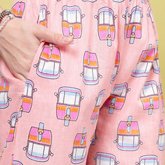 Stylum Women's Printed Cotton Co-Ords Set (CSAUTO)