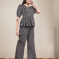 Stylum Women's Ethnic Motif Printed Cotton Co-Ord Set (CSBAGI)