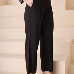 Stylum Women's Black Floral Printed Katha Cotton Co-ord Set (CSBLACKGUM)