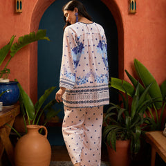 Stylum Women's Blue Floral Printed High-Low Rayon Co-Ord Set (CSBLUEAARZOO)