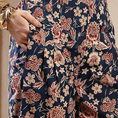 Stylum Women's Blue Floral Printed Cotton Co-Ord Set (CSBLUESWING)