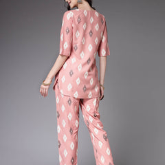 Ikat Print Rayon Co-Ords Set