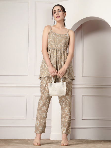 Stylum Women's Floral Printed Rayon Co-Ord Set (CSBOLT)