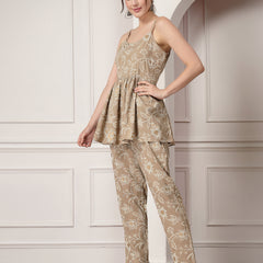 Stylum Women's Floral Printed Rayon Co-Ord Set (CSBOLT)