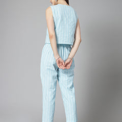 Stylum Women's Woven Design Cotton Blend Co-Ord Set (CSBOUNCE)