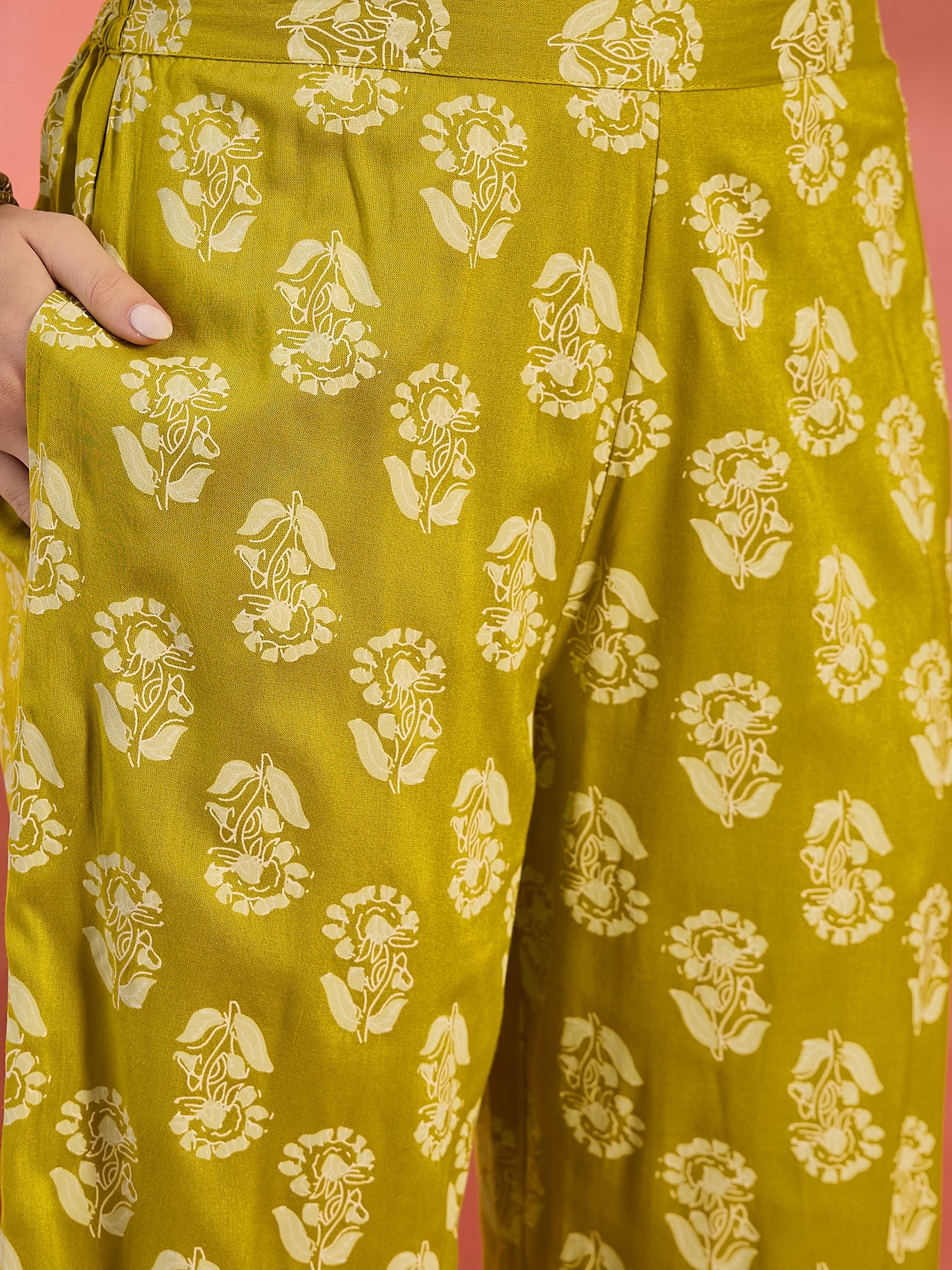 Stylum Women's Yellow Floral Printed Rayon Co-Ord Set (CSCORNBELIF)
