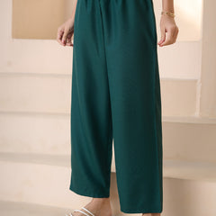 Stylum Women's Green Solid & Embroidered Cotton Blend Co-Ord Set (CSGREENJOON)