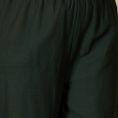 Stylum Women's Green Floral Printed & Embroidered Cotton Co-Ord Set (CSGREENZINPA)