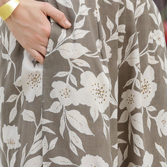 Stylum Women's Floral Printed Rayon Co-Ord Set (CSGREYDISNEY)