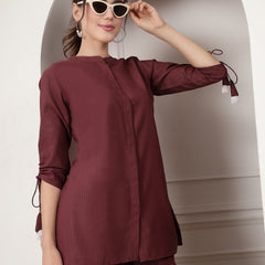 Stylum Women's Woven Design Rayon Blend Co-Ord Set (CSHARRY)