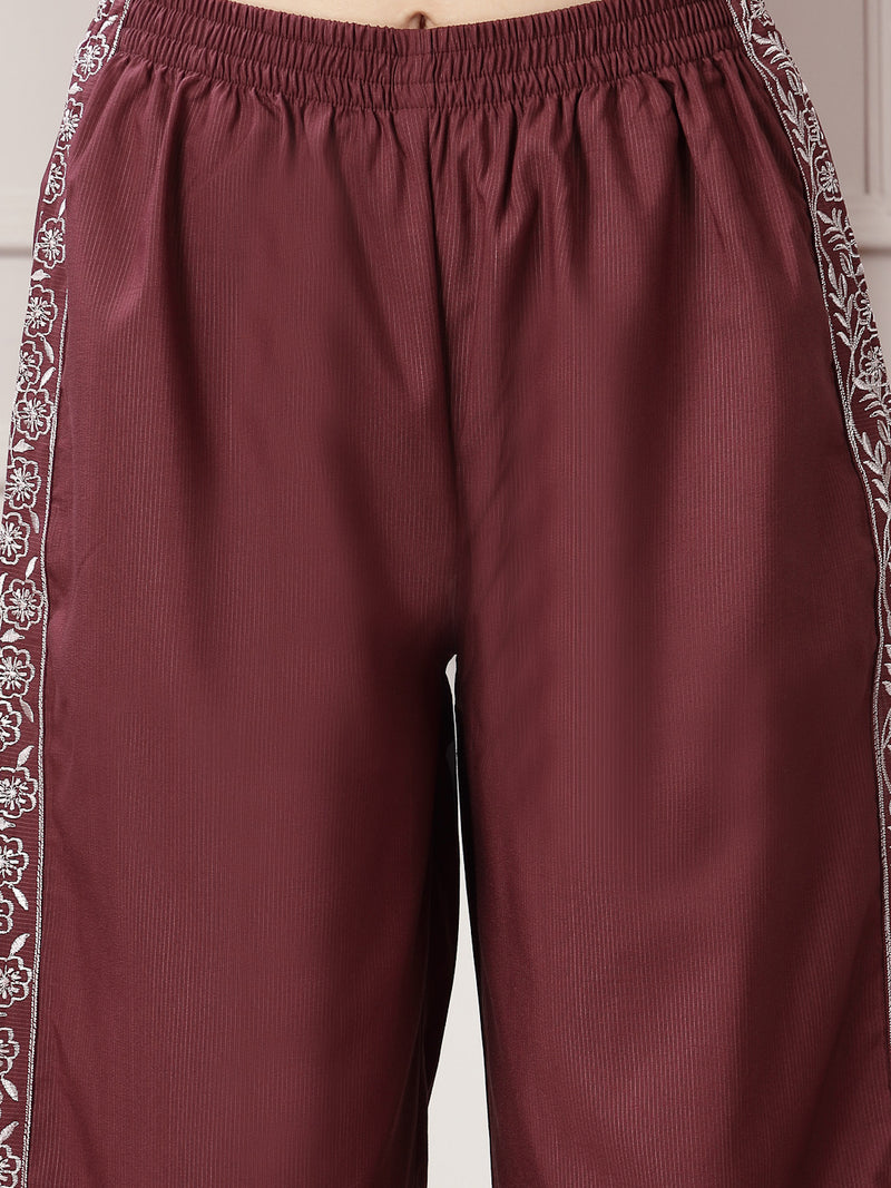 Stylum Women's Woven Design Rayon Blend Co-Ord Set (CSHARRY)