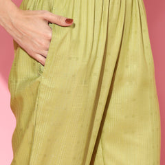 Stylum Women's Self Design Rayon Blend Co-Ord Set (CSKALKILIME)