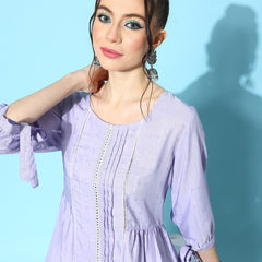 Stylum Women's Self Design Rayon Blend Co-Ord Set (CSKALKIPURPLE)