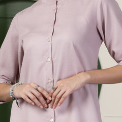 Stylum Women's Solid Cotton Blend Co-Ord Set (CSLAVENDERVIRTUS)