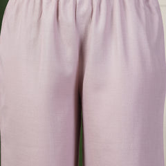 Stylum Women's Solid Cotton Blend Co-Ord Set (CSLAVENDERVIRTUS)