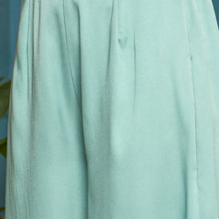 Stylum Women's Light Blue Solid & Embroidered Poly Georgette Co-Ords Set (CSLIGHTBLUEMAYRA)