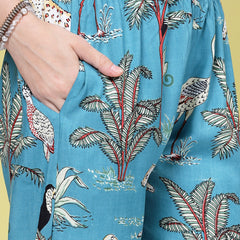Tropical Printed Rayon Co-Ords Set