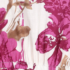 Stylum Women's Magenta Floral Printed Cotton Co-Ord Set (CSMAGENTAMOON)