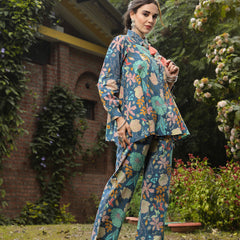 Stylum Women's Multicolor Floral Printed Cotton Co-ord Set (CSMULTIBEACH)