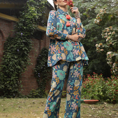 Stylum Women's Multicolor Floral Printed Cotton Co-ord Set (CSMULTIBEACH)