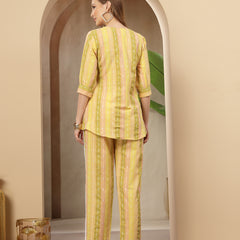 Stylum Women's Multi Solid & Embroidered Cotton Blend Co-Ord Set (CSMULTIJOLLY)