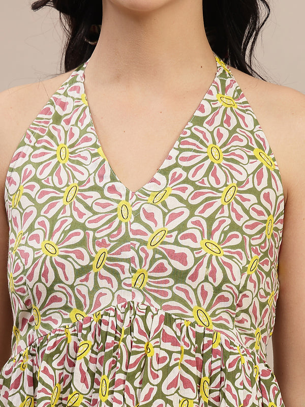 Stylum Women's Multi Floral Printed Cotton Co-Ord Set (CSMULTIMATCHA)