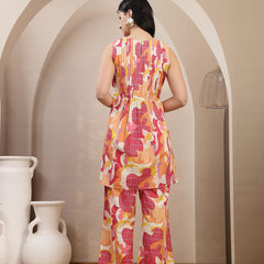 Stylum Women's Multi Abstract Printed Cotton Co-Ord Set (CSMULTITASK)