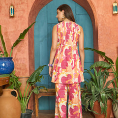Stylum Women's Multi Abstract Printed Cotton Co-Ord Set (CSMULTITASK)