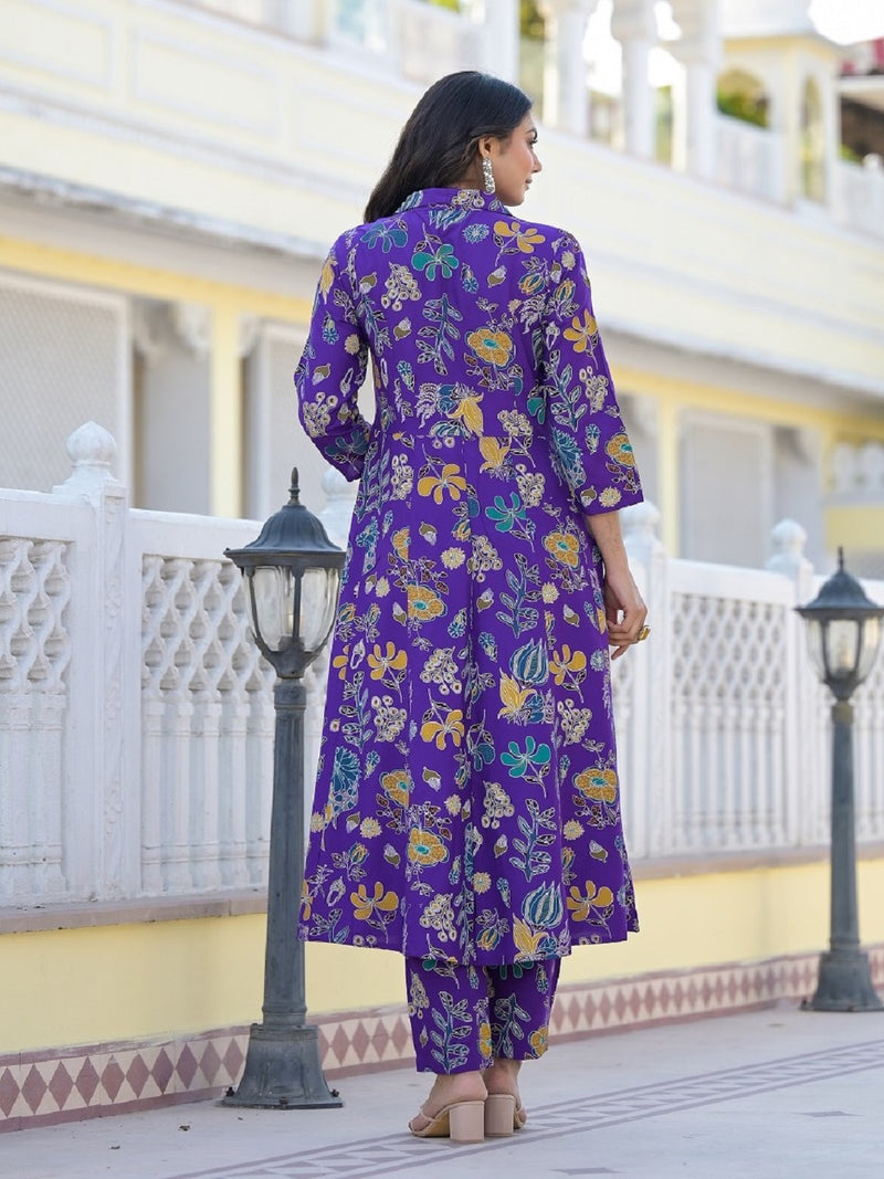 Stylum Women's Floral Printed Rayon Co-Ord Set (CSNAINAVOIL)