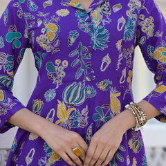 Stylum Women's Floral Printed Rayon Co-Ord Set (CSNAINAVOIL)