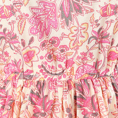 Stylum Women's Pink Floral Printed Cotton Co-ords Set (CSPINKBUTTE)