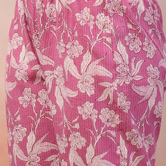 Stylum Women's Purple Floral Printed & Embroidered Katha Cotton Kurta Pant Set (CSPURPLENOISE)