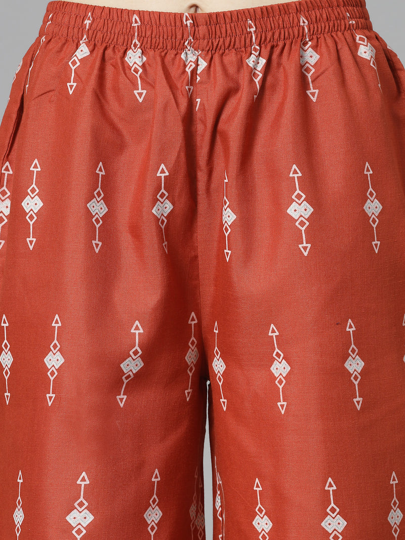 Stylum Women's Printed Cotton Blend Co-Ord Set (CSRUSTIC)