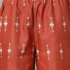 Stylum Women's Printed Cotton Blend Co-Ord Set (CSRUSTIC)