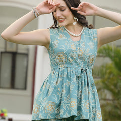 Stylum Women's Floral Printed Rayon Co-Ord Set (CSSALCONAQUA)