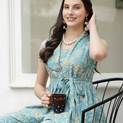 Stylum Women's Floral Printed Rayon Co-Ord Set (CSSALCONAQUA)