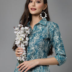 Printed Cotton Blend Co-Ord set