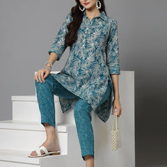 Printed Cotton Blend Co-Ord set