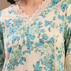 Stylum Women's Sky Blue Floral Printed Cotton Co-Ord Set (CSSKYMARCO)