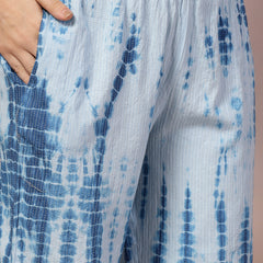 Stylum Women's Woven Tie & Dye Print Katha Cotton Co-ord Set (CSSKYRANGELA)