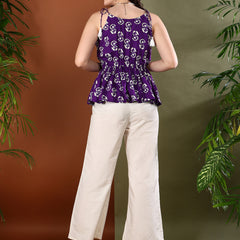 Stylum Women's Violet Floral Printed Rayon Co-Ord Set (CSVOILTOM)