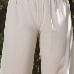 Stylum Women's White Floral & Embroidered Cotton Co-ord Set (CSWHITEZINPA)