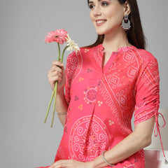 Stylum Women's Bandhej Printed Satin Co-Ord Set (CSZEENAT)