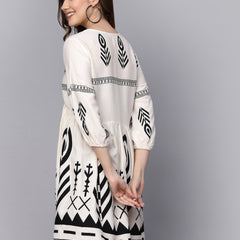 Stylum Women's Printed Rayon Flared dress (DRSGRACE)