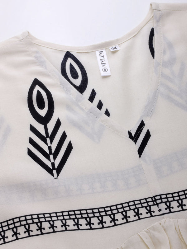 Stylum Women's Printed Rayon Flared dress (DRSGRACE)