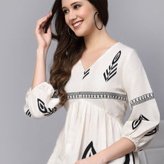 Stylum Women's Printed Rayon Flared dress (DRSGRACE)